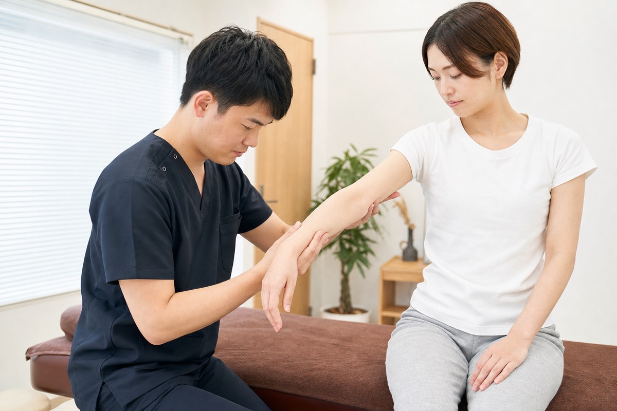 交通事故後に腕の筋力や神経症状を確認する神経学的検査