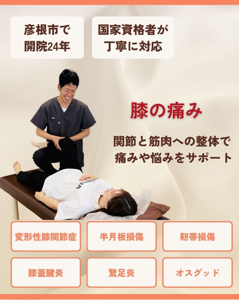 膝の痛み 彦根市 整体