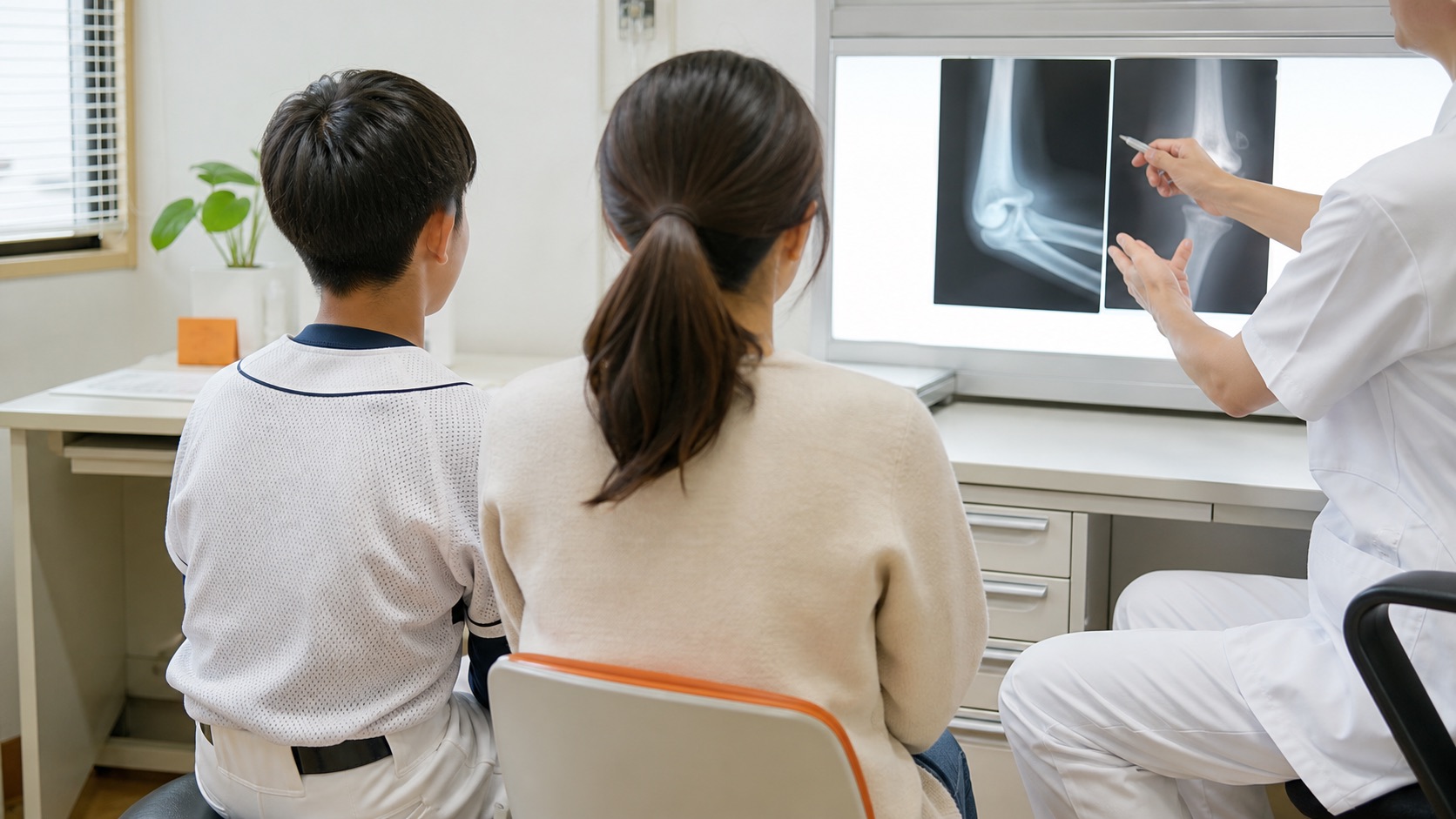 成長期の野球肘について整形外科で画像を確認する相談イメージ